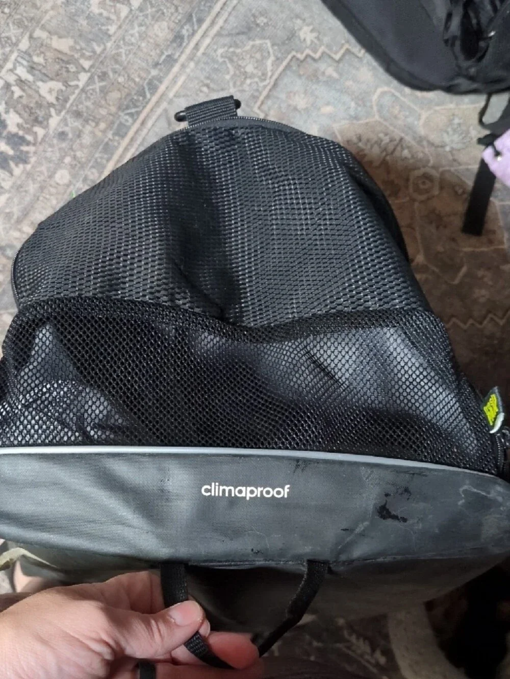 adidas Black and White Men's Duffel Bag